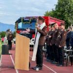 Fahrzeugsegnung des neuen Einsatzlogistikfahrzeugs