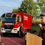 Fahrzeugsegnung des neuen Einsatzlogistikfahrzeugs