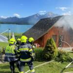 Brand eines Seehauses am Faakersee