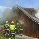 Brand eines Seehauses am Faakersee