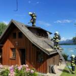Brand eines Seehauses am Faakersee