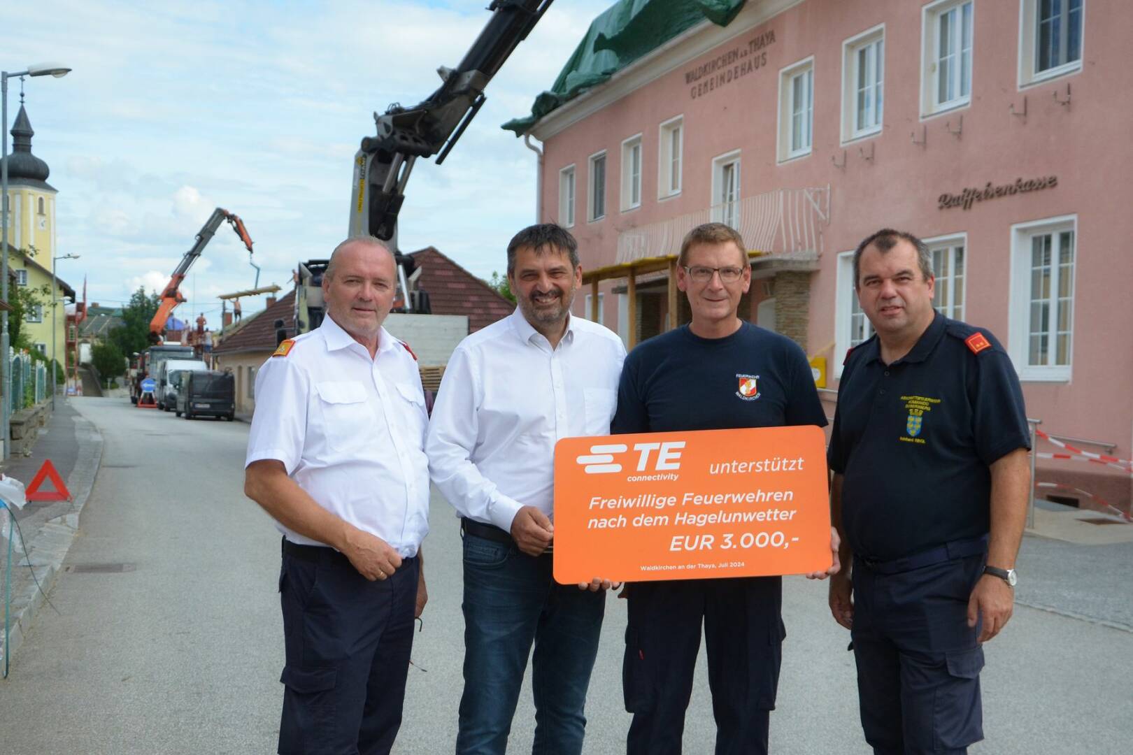 BFK Waidhofen/Thaya: Spenden nach dem Hagelunwetter