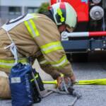 Abnahme des ersten Branddienstleistungsabzeichens im Bezirk