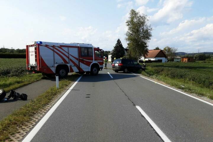 BFV Deutschlandsberg: Verkehrsunfall in Wettmannstätten