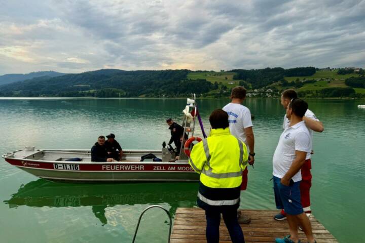 AFKDO Mondsee: Personensuche am Irrsee erfolgreich