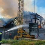 Brand eines Landwirtschaftlichen Gebäudes