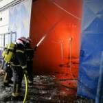Hallenbrand Alarmstufe 2 in Wien – Floridsdorf