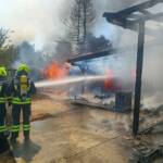Großeinsatz: Brand eines Einfamilienhauses - 17 Feuerwehren im Einsatz