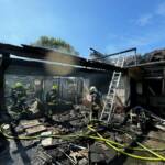 Großeinsatz: Brand eines Einfamilienhauses - 17 Feuerwehren im Einsatz