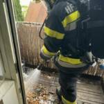 Balkon- und Trafobrand rasch gelöscht