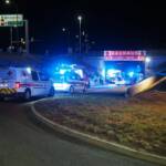 Verkehrsunfall - PKW durchbricht Leitschiene