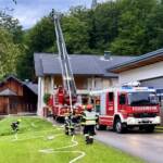 HFW Bad Ischl: Großbrandübung landwirtschaftliches Objekt