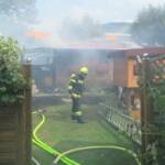 Gartenhüttenbrand in Leoben