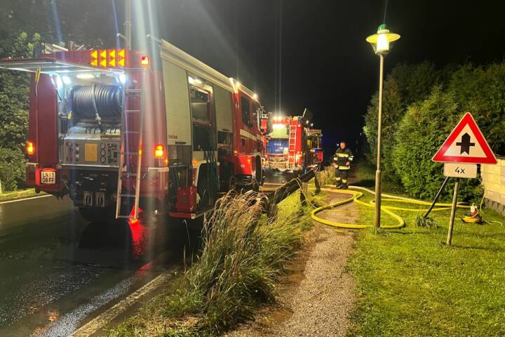 BFV Leoben: 45 Schadstellen und Zivilschutzwarnung in Mautern