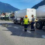 Verkehrsunfall mit mehreren Fahrzeugen