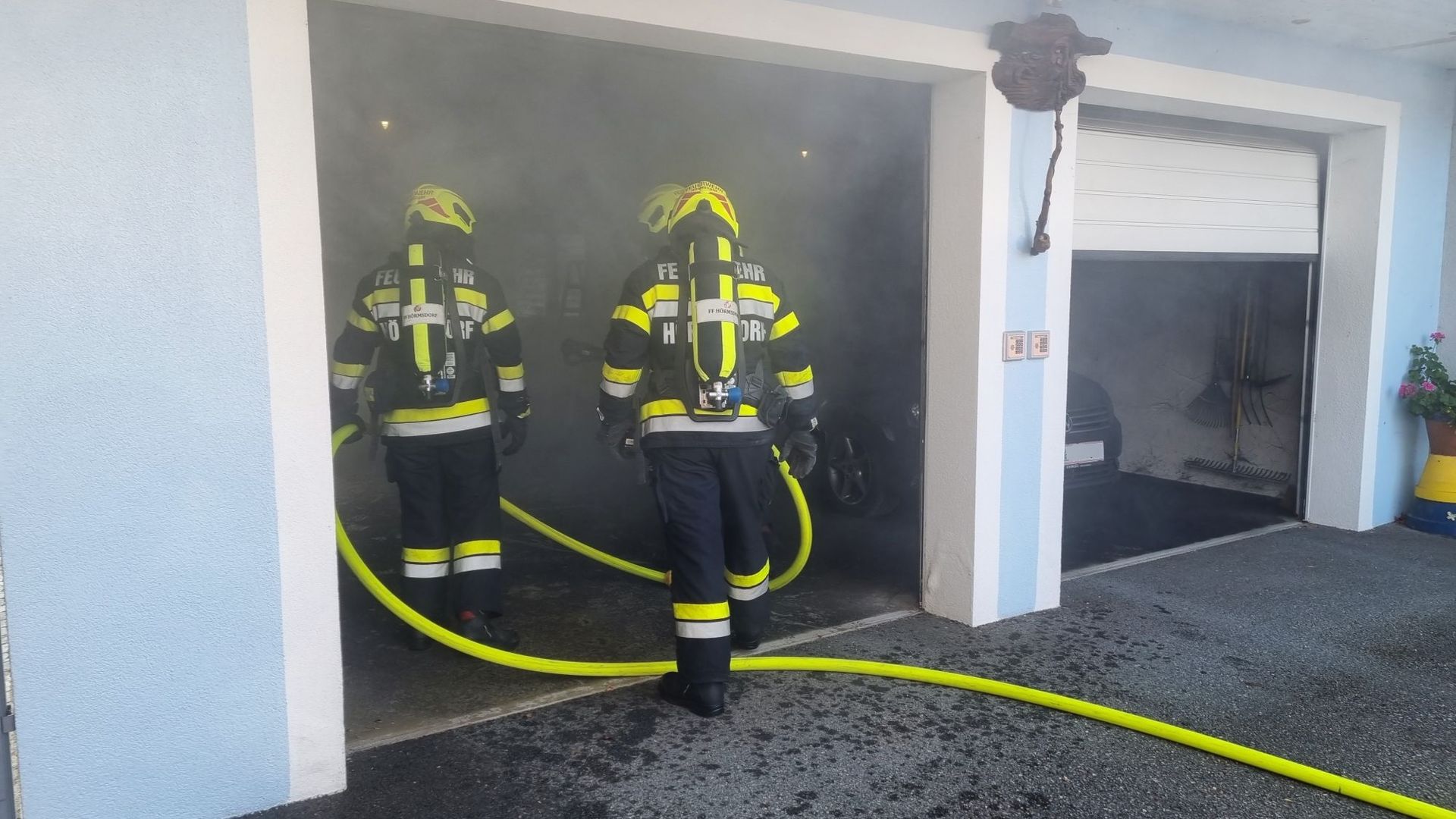 BFVDL: Garagenbrand in Feisternitz