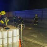 Diesel flutet die A1 bei Oberwang