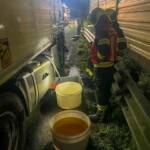 Diesel flutet die A1 bei Oberwang