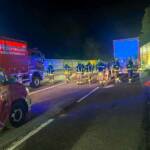 Diesel flutet die A1 bei Oberwang