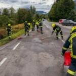 Schwerer Verkehrsunfall auf B154