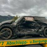 Schwerer Verkehrsunfall auf B154