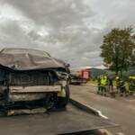 Schwerer Verkehrsunfall auf B154