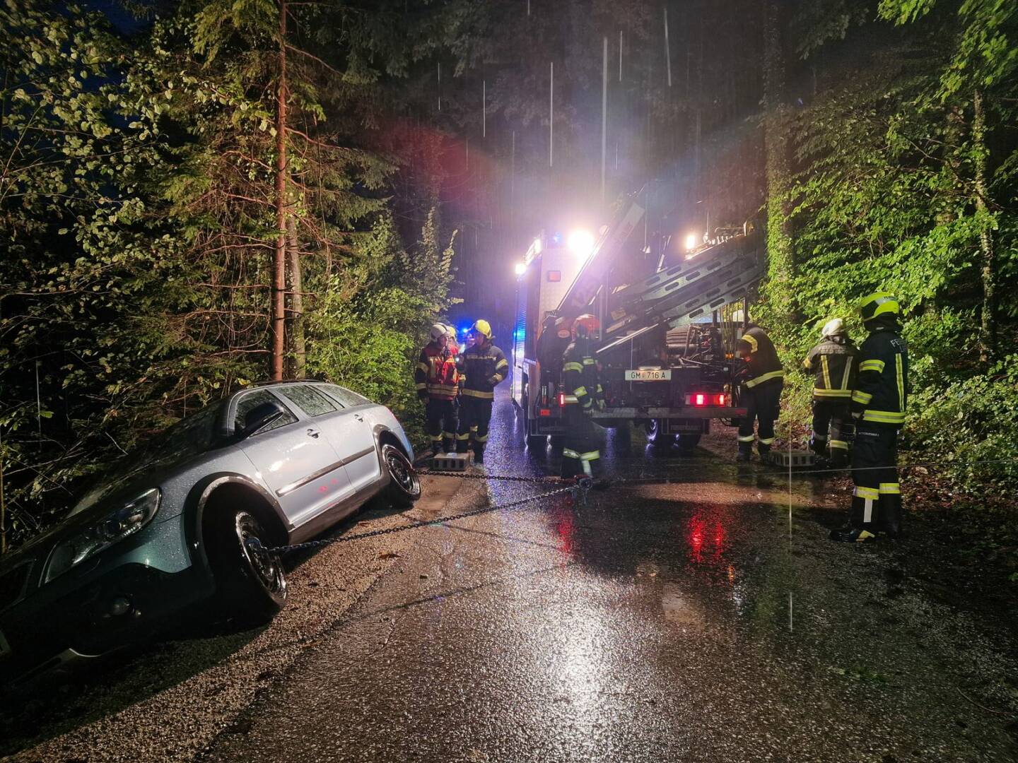 HFW Bad Ischl: Fahrzeugbergung in Lauffen