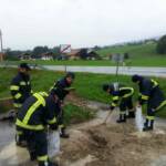 Dauerregen führt zu Feuerwehreinsätzen