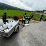 Dauerregen führt zu Feuerwehreinsätzen