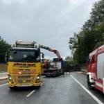 Schwerer LKW Unfall auf Südautobahn