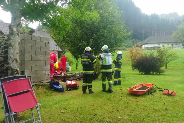 BFV Deutschlandsberg: Menschenrettung in Bad Schwanberg