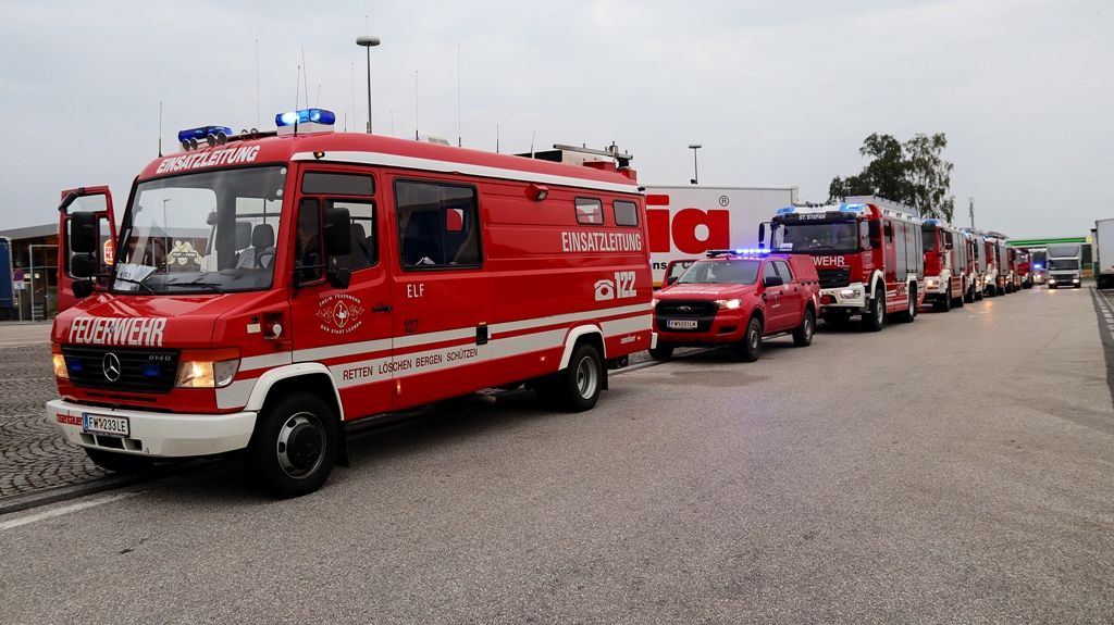 BFV Leoben: Einsatz Katastrophenhilfsdienst in Melk