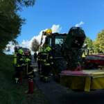 Traktorbrand in Rudersdorf
