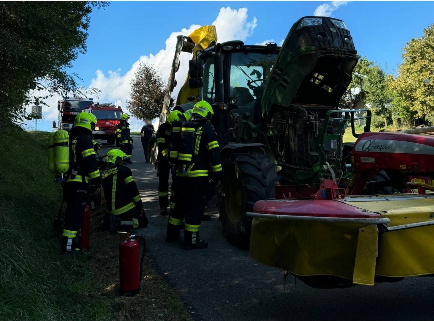 BFKDO Jennersdorf: Traktorbrand in Rudersdorf