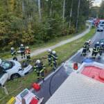HFW Bad Ischl: Schwerer Verkehrsunfall im Weißenbachtal