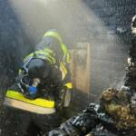 Brand einer Hütte in Schrebergartenanlage