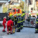 Patiententransport mit Hubsteiger