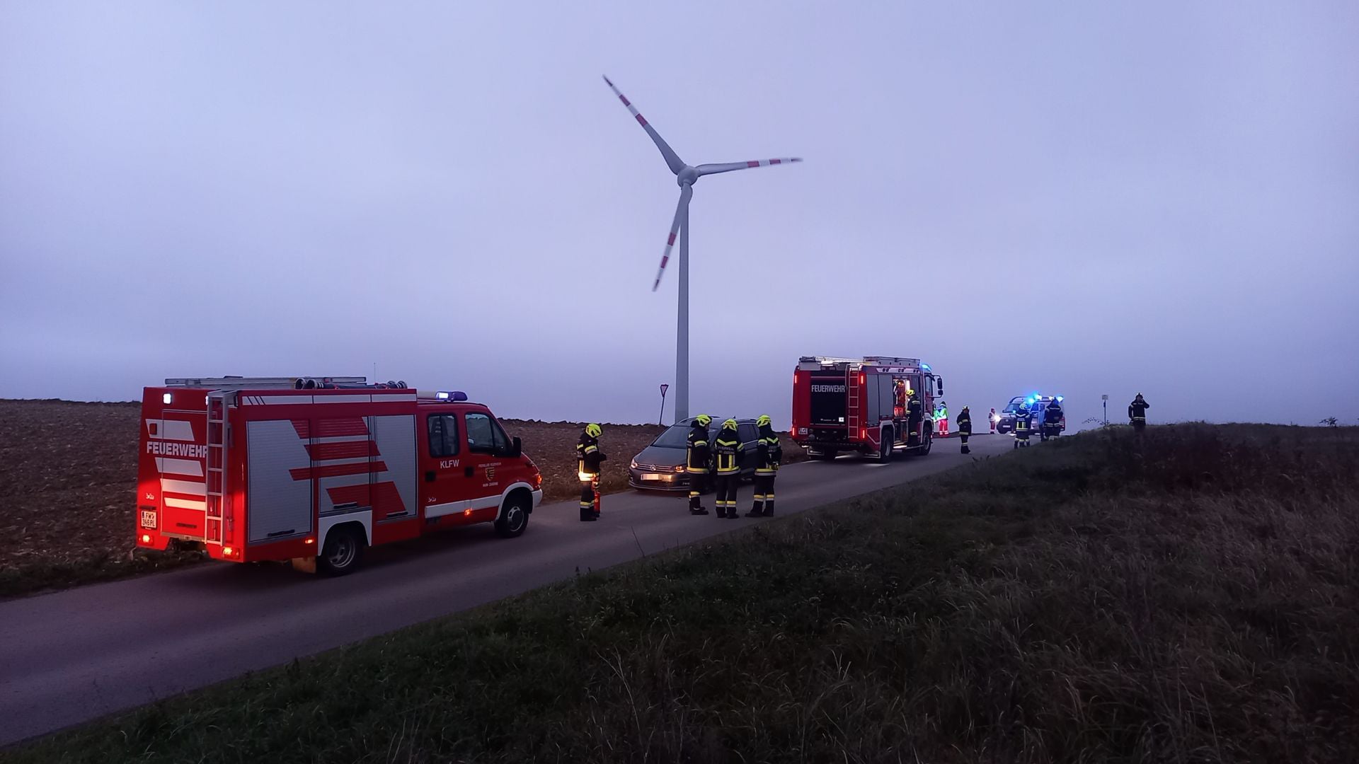 FF Statzendorf: Schwerer Verkehrsunfall bei Kleinhain