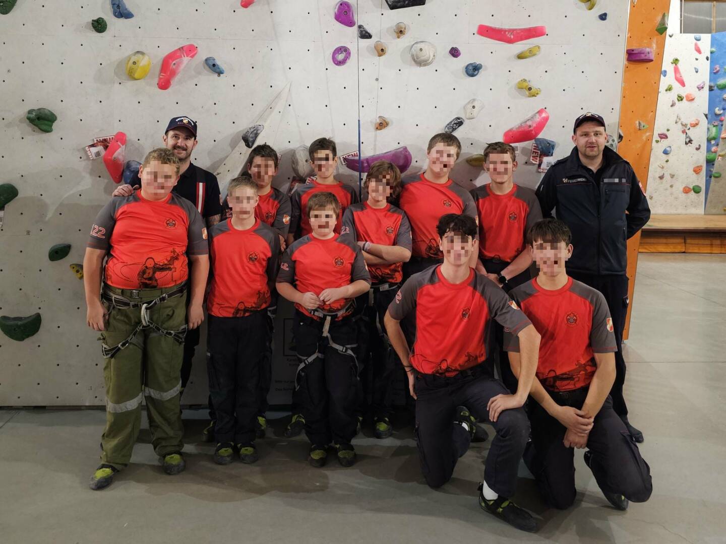FF Bad Ischl: Jugendgruppe in der K3 Kletterhalle