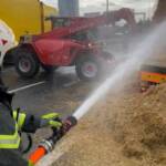 Brand LKW-Anhänger auf Donauuferautobahn