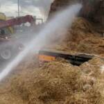 Brand LKW-Anhänger auf Donauuferautobahn