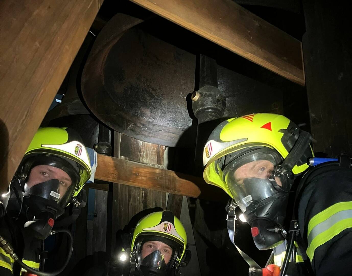 HFW Bad Ischl: Brandübung Kirchturm Lauffen