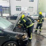 PKW-Brand mitten im Stadtzentrum