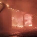 Vollbrand einer Maschinenhalle