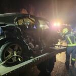 B145 glich einem Trümmerfeld nach Verkehrsunfall