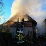 Nebengebäudebrand in Radenthein