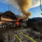 Nebengebäudebrand in Radenthein