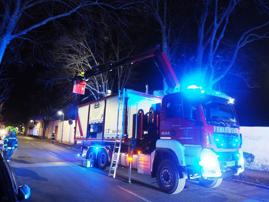 FF Biedermannsdorf: Mehrere Einsätze durch Sturmtief Charly