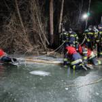 FF Althofen: Eisige Rettungsübung am Moorteich