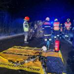 Verkehrsunfall mit Menschenrettung zwischen Nondorf und Gmünd